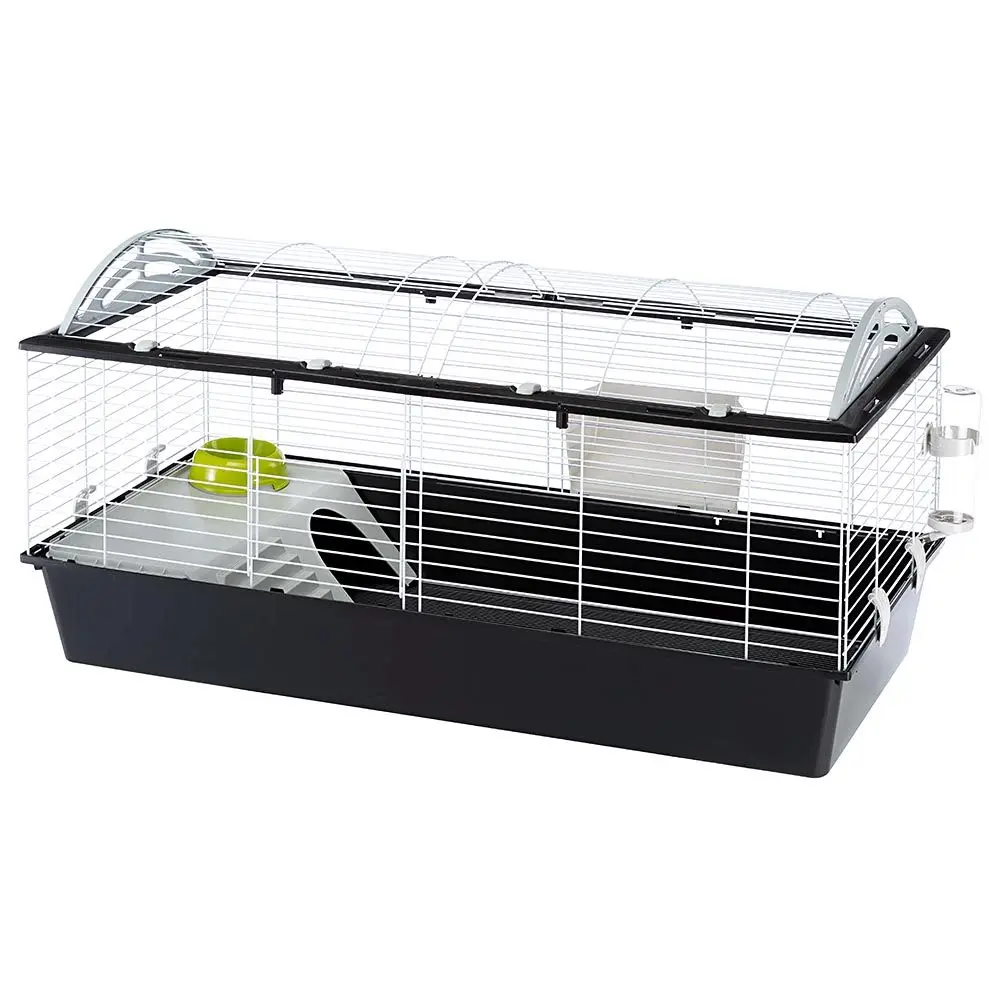 Rabbit Cage CASITA 120, Guinea Pigs Small Animals, Rounded Openable Roof, with Accessories