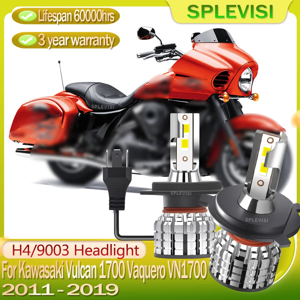 

Easy Installation 6000K white motorcycle Headlight For Kawasaki Vulcan 1700 Vaquero VN1700 2011 2012 2013 2014 2015 2016-2019