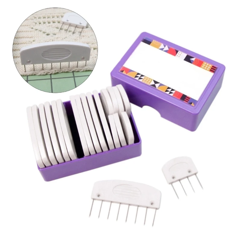 20pcs/set Knit Blocking Combs for Blocking Knitting Crochet Knit Blockers and Pins Needlework Projects Tool Device