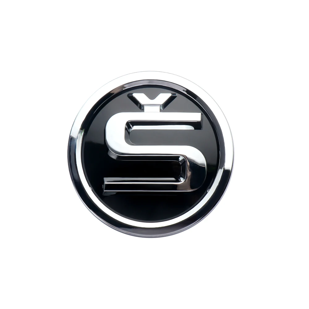 ABS 80/90/100mm Auto-Frontemblem Motorhauben-Emblem Kofferraum-Aufkleber für Skoda Yeti Octavia Fabia Kodiaq Rapid Karoq Superb Kamiq S