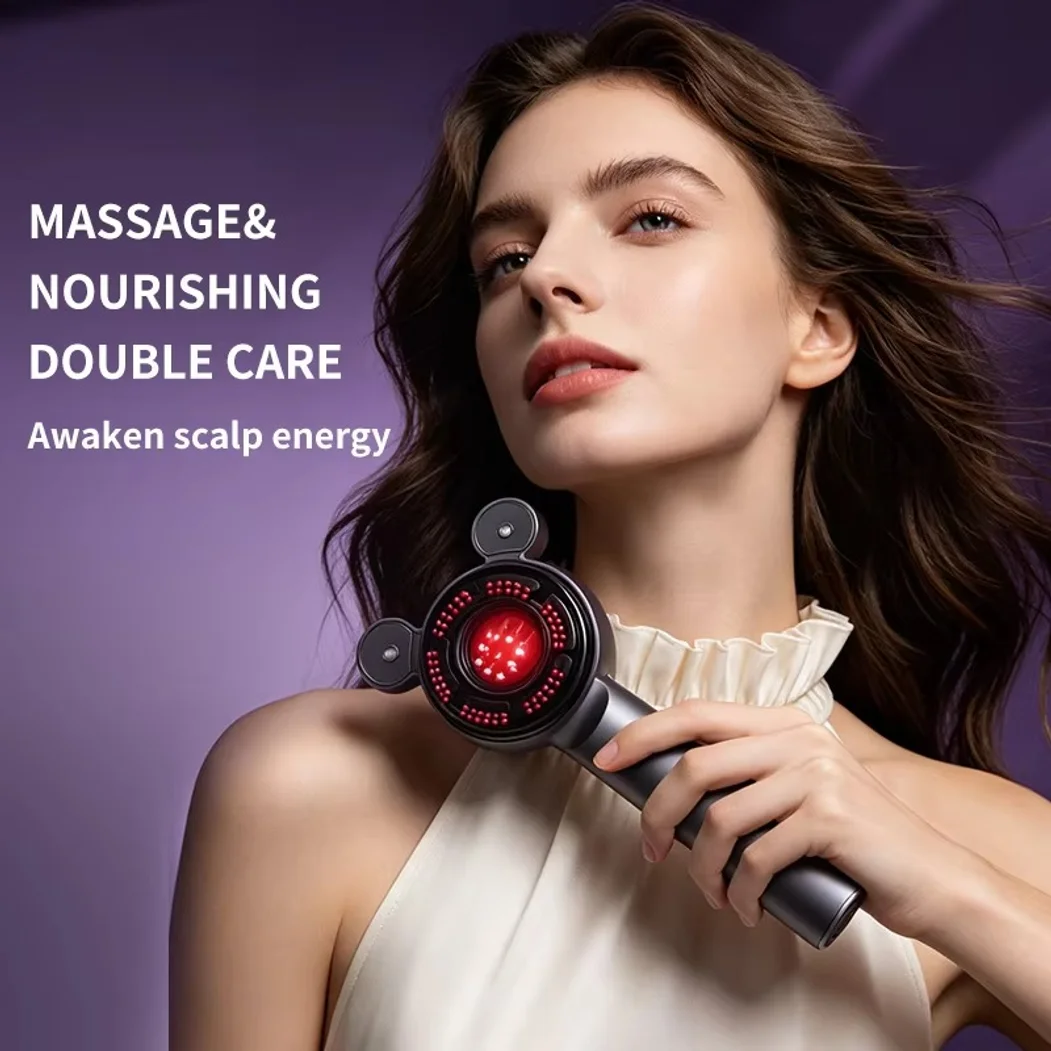 Electric Spray Hair Massage Comb Portable Scalp Massager for Home And Travel