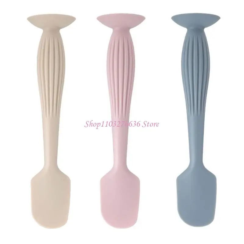 R6FD 3pcs fácil limpio para pañales pañales para bebés aplicadoras cuchara cuchara cepillo silicona spátula con base