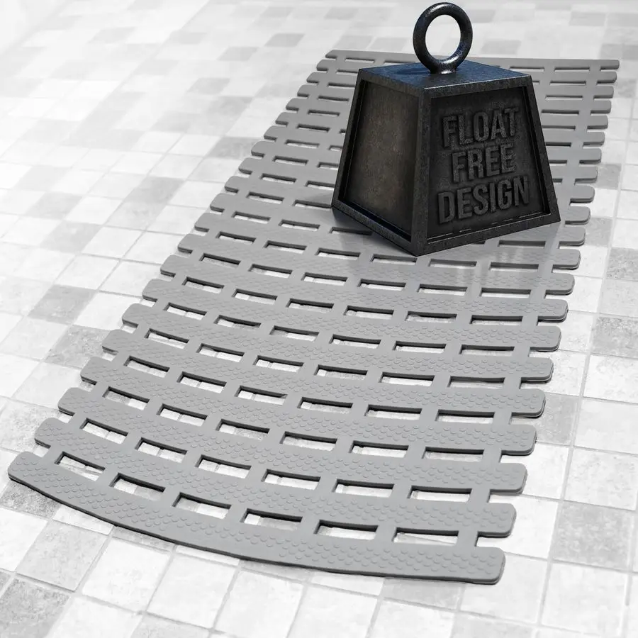 

Weighted Non Slip Bath Mat for Textured Tub amp Shower Surfaces Patent Pending Anti Slip Bathtub Safety Without Suction Cups Doe