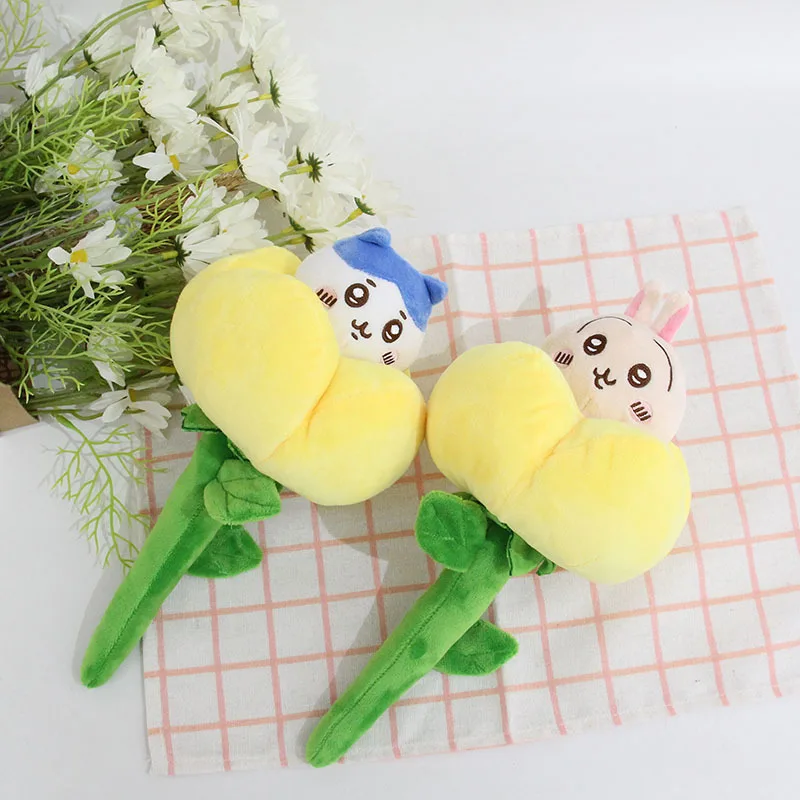 Miniso Chiikawas Plush Bouquet Usagi Hachiware Plush Doll Anime Ornaments Pp Cotton Stuffed Doll Children's Toys Birthday Gifts