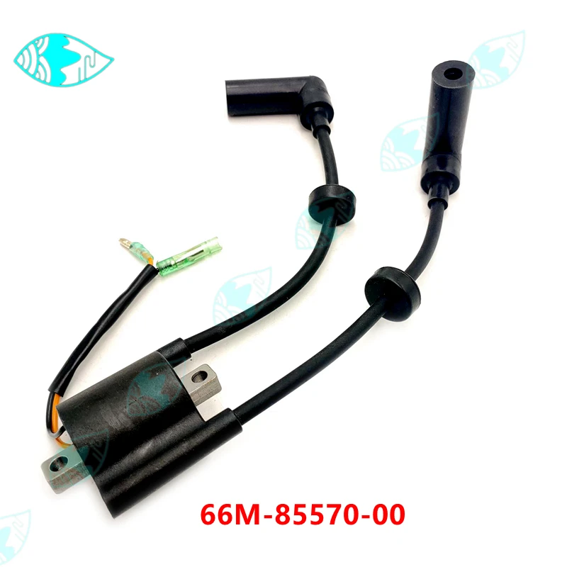 66M-85570-00 66M-85570-01 65W-85570-00 66M-85570 Ignition Coil For Yamaha Outboard Motor 4 Stroke 9.9HP 15HP F9.9 FT9.9 F15