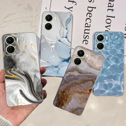 Luxury Silicone Soft Bumper For Vivo Y16 Y27 5G Y27s Y17s Phone Case Cover Beauty Women Fashion Fundas Vivo V2322 V2302 Coque