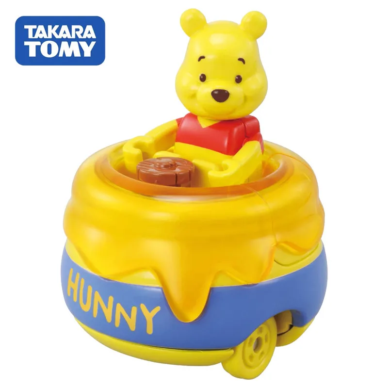 TAKARA TOMY-modelo de vehículo de Motor Tomica Winnie The Pooh RD-02, adorno, Mini coche de aleación fundido a presión, juguete para niños, regalo de Navidad