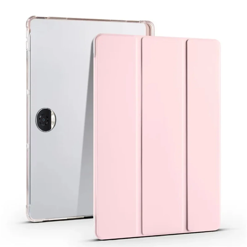 حافظة GEFENIS Coque لهاتف Honor Pad 9 مع حامل قلم ثلاثي الطي من جلد البولي يوريثان الناعم حامل خلفي للكمبيوتر اللوحي Funda لـ Honor Pad 9 12.1 بوصة Cas