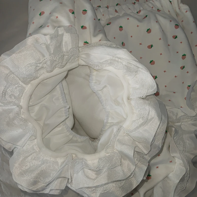 

Adult Lace Layer Ruffle Edge Bloomer Waterproof ABDL Diaper Cover DDLG Clip Cotton Leak Proof Cloth Nappy Briefs Training Pants