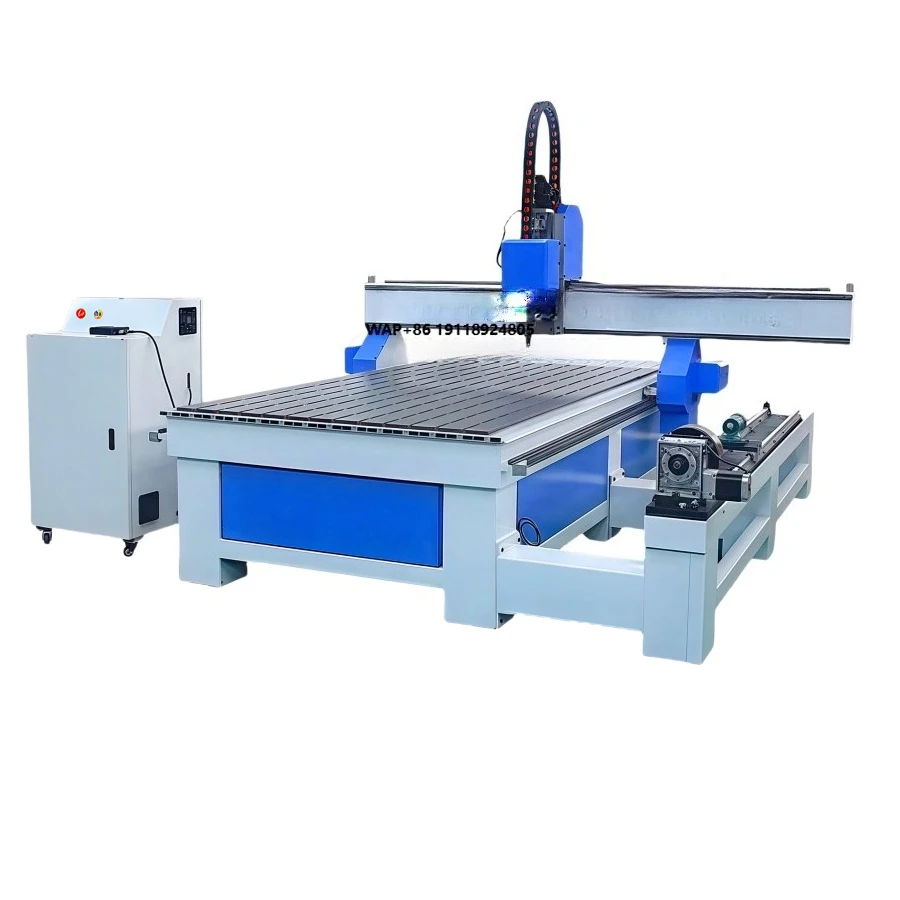 HotSale CNC Machinery For Woodworking 1325 CNC Router 4 Axis with Rotary Engraving Machine