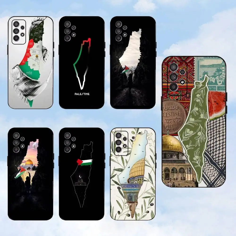 

Palestines-Flag Phone Case For Samsung S25,S24,S23,S22,S21,S20,S10,Ultra,Plus,Lite,FE,Soft Silicone Black Cover
