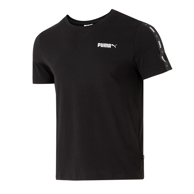 

Puma Ess No 2 Logo Tape Tee Men's Short-Sleeved Outdoor Running Loose Half-Sleeved Sports Casual T-Shirt 692484-01