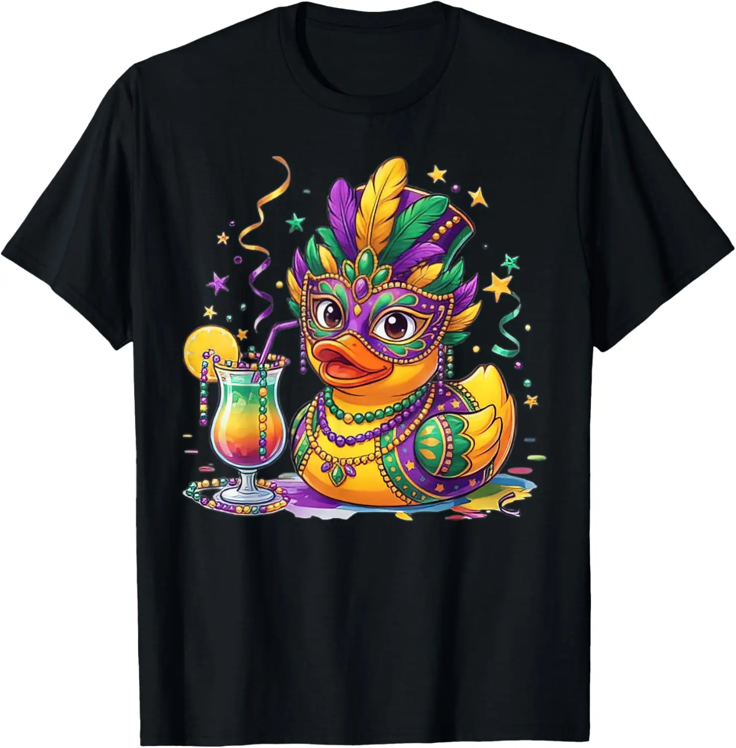 Disfraz de Pato de Goma para Mardi Gras, Camiseta del Carnaval de Mardi Gras de Louisiana