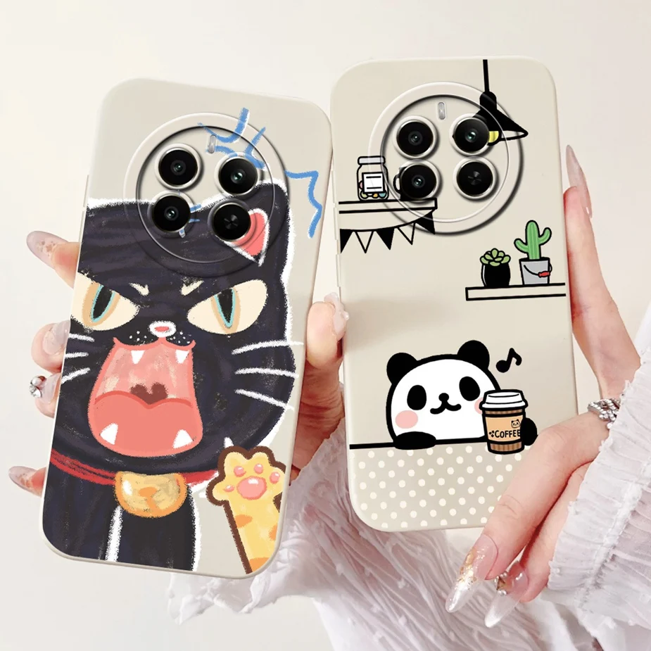 For Realme 12 Plus Case RMX3867 Stylish Candy Painted Cover Soft TPU Matte Phone Case For Realme 12 Pro Plus Realme12 Pro + Bags