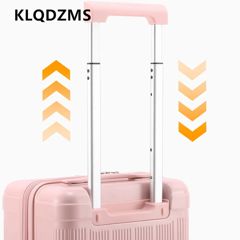 KLQDZMS High Quality 18 Inch Suitcase ABS+PC Boarding Box Large Capacity Password Box Cart Type Travel Bag Rolling Luggage