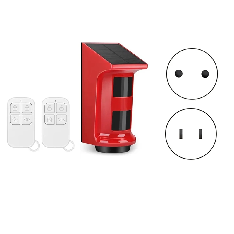 T69C Zonne-infrarood-alarm-menselijk-lichaam-sensor-anti-diefstal-alarm-zonne-aangedreven-buiten-menselijk-lichaam-PIR-bewegingsdetector