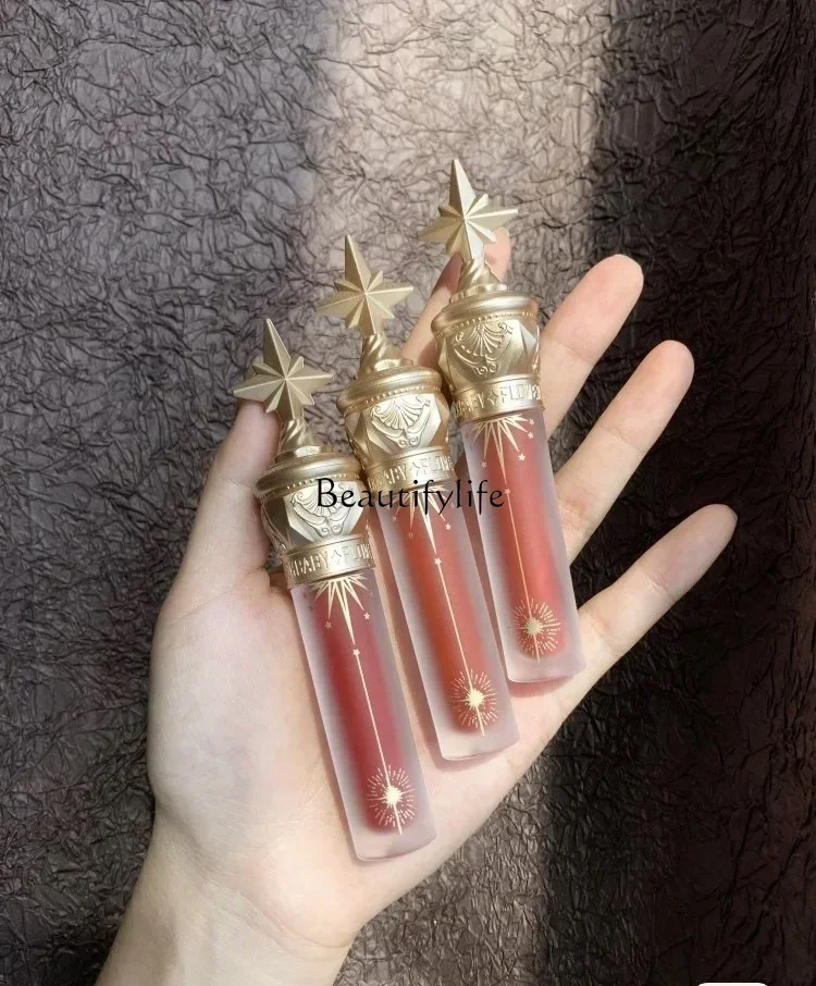 Flower Know Unicorn Star Stick Lip Lacquer Nourishing Long-Lasting White Water Light Mirror Lipstick