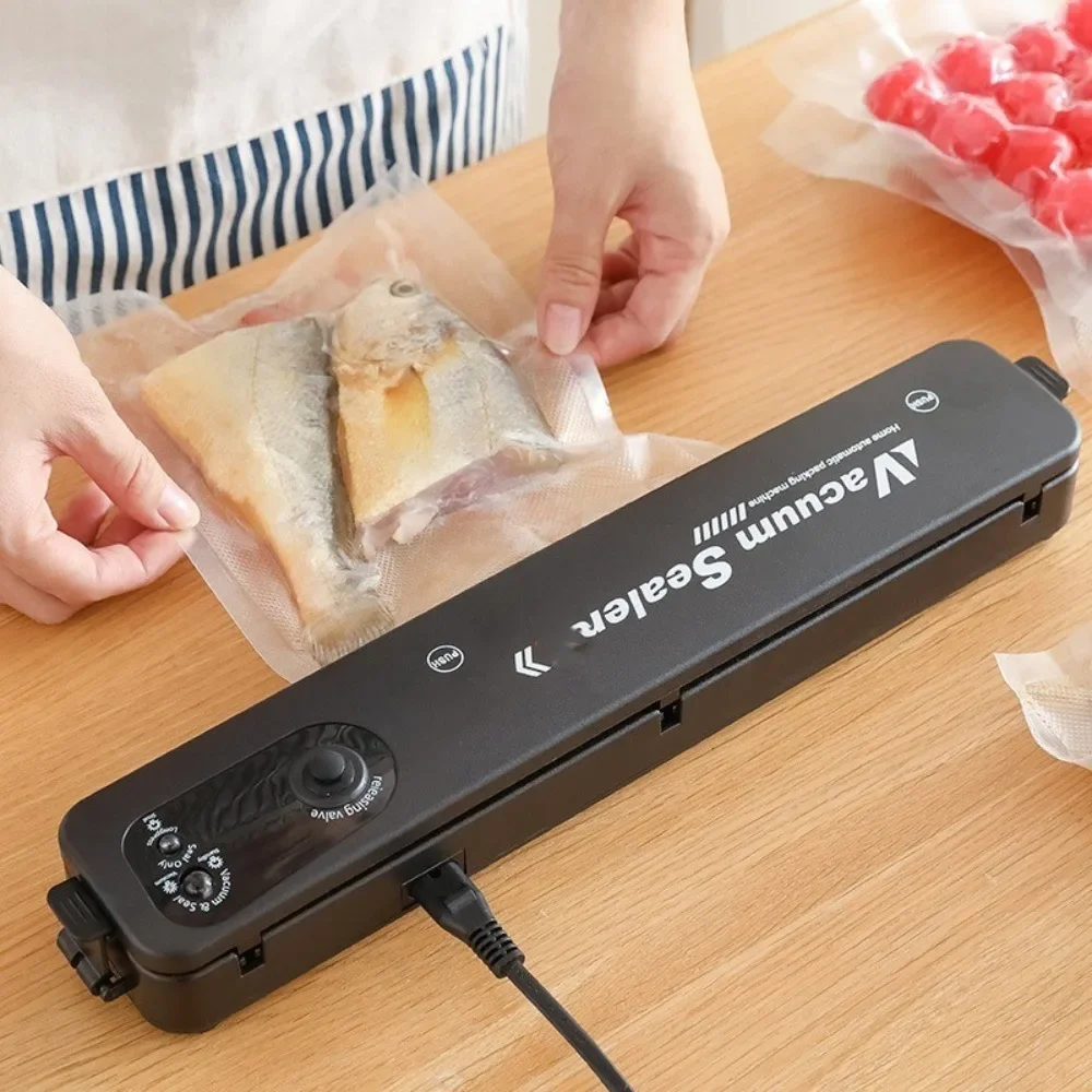 Vacuum Sealer Packaging Machine 220V/110V Household Food Vacuum Sealer Film Sealer Vacuum Packer Including 10Pcs Bags