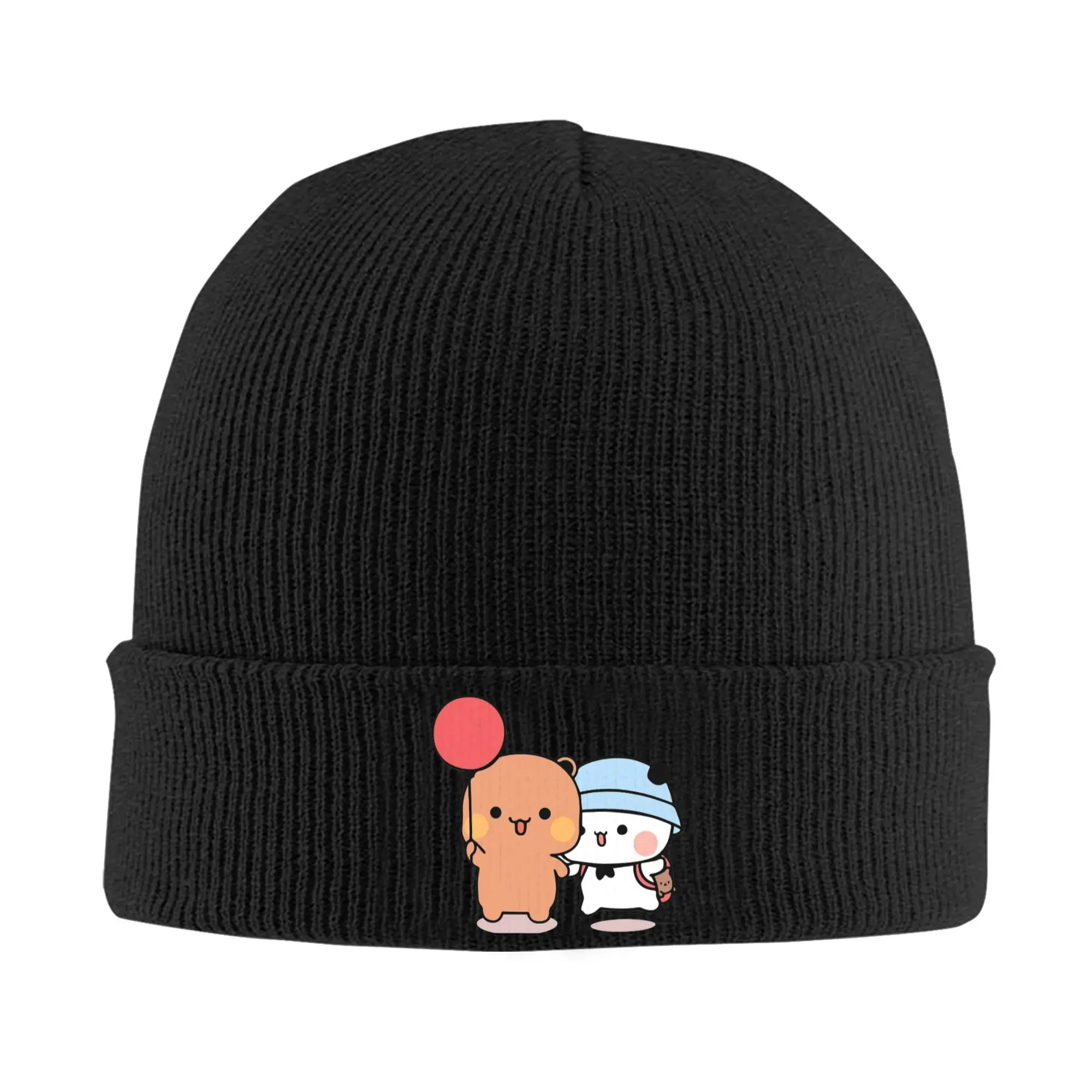 Bear Panda Cartoon Balloon Anime  Knit Hat Beanies Autumn Winter Hats Warm Acrylic  Hip-hop Bubu Dudu Caps for Men Women Gifts,
