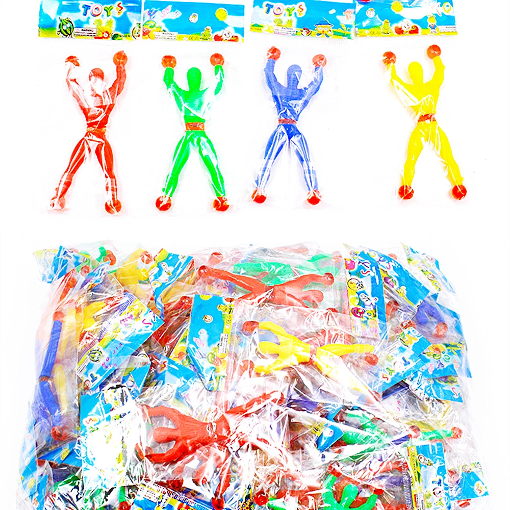 20Pcs Novelty Sticky Wall Climbing Climber Men Kids Boy Birthday Party Favors Supplies Pinata Fillers Treat Bag Goody Bag Gifts