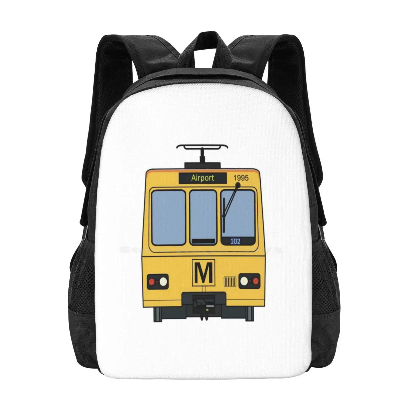 Tyne And Wear Metro (1995) Hot Sale Schoolbag Backpack Fashion Bags Newcastle Upon Tyne Tyne And Wear Metro Train Uk North East