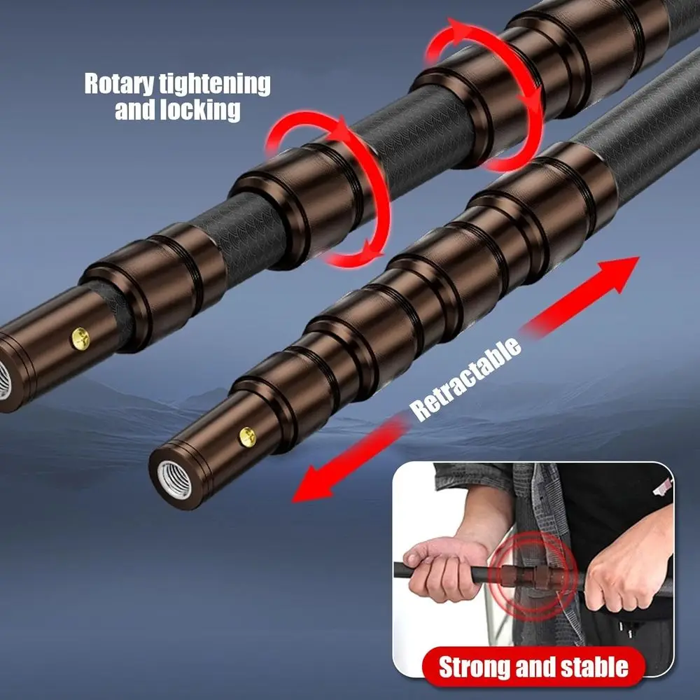 Poste recolector de frutas telescópico con cesta, herramienta ligera para cosechar abacate, limón, naranja y mango