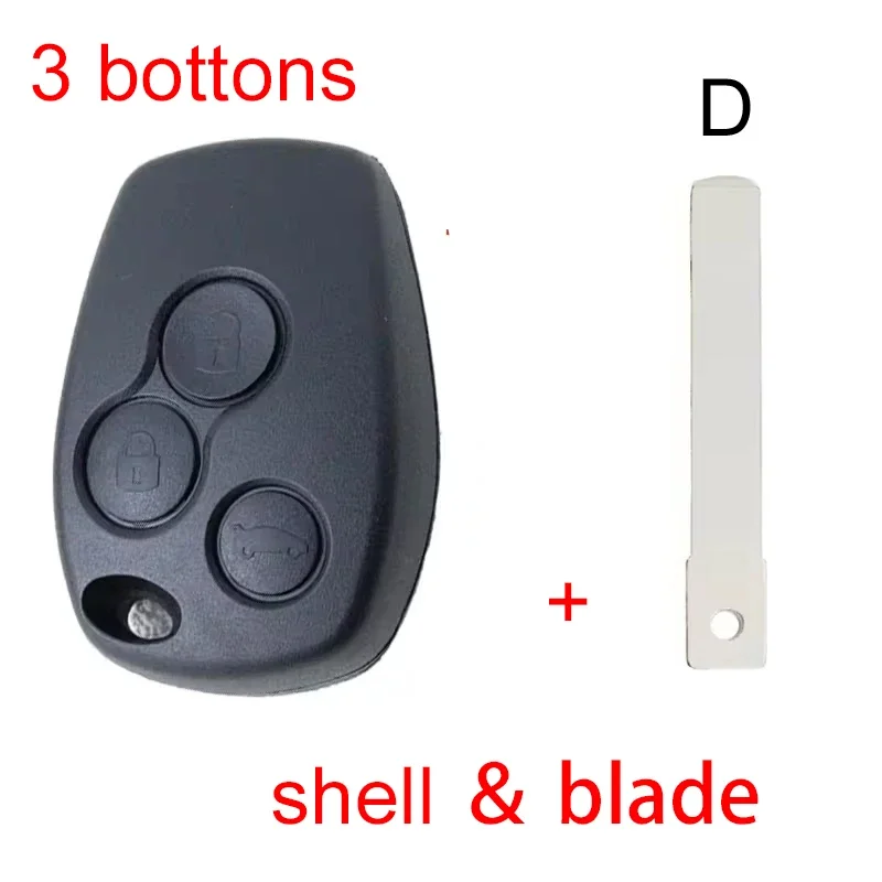 2 3-przyciskowe etui na kluczyk samochodowy do Renault Dacia Modus Clio 3 Twingo Kangoo Wymienna obudowa kluczyka i ostrze