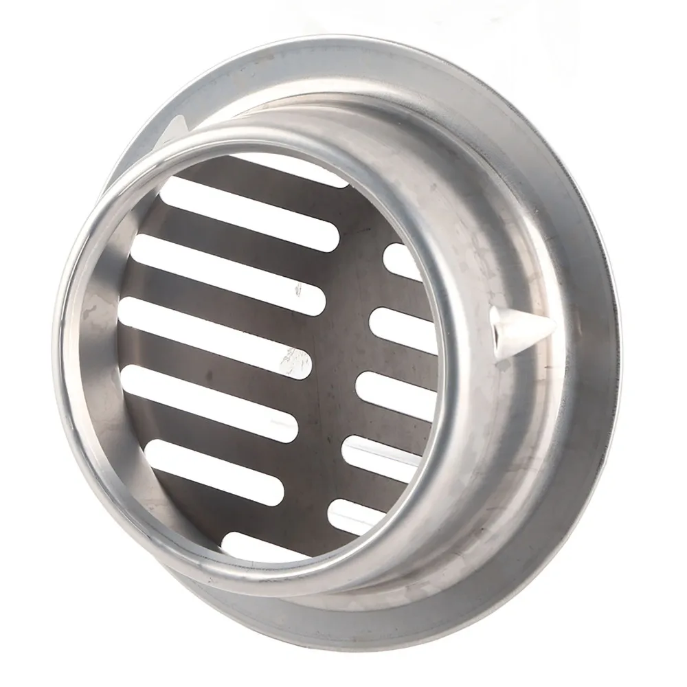 304 Stainless Steel Floor Drain Cover Adjustable Clamp Round Shape Drain Strainer Anti Clog Snap-in Design Grate Cover Yard