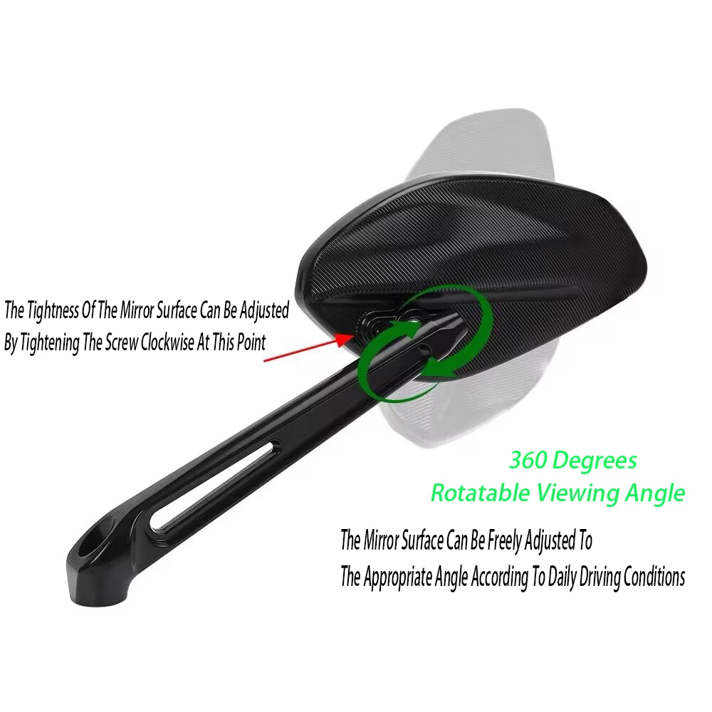 Motorcycle Universal Rearview mirror Suitable For Ducati Street Fighter V2,V4,V4S,V4SP High-Quality Aluminum Alloy Accessories