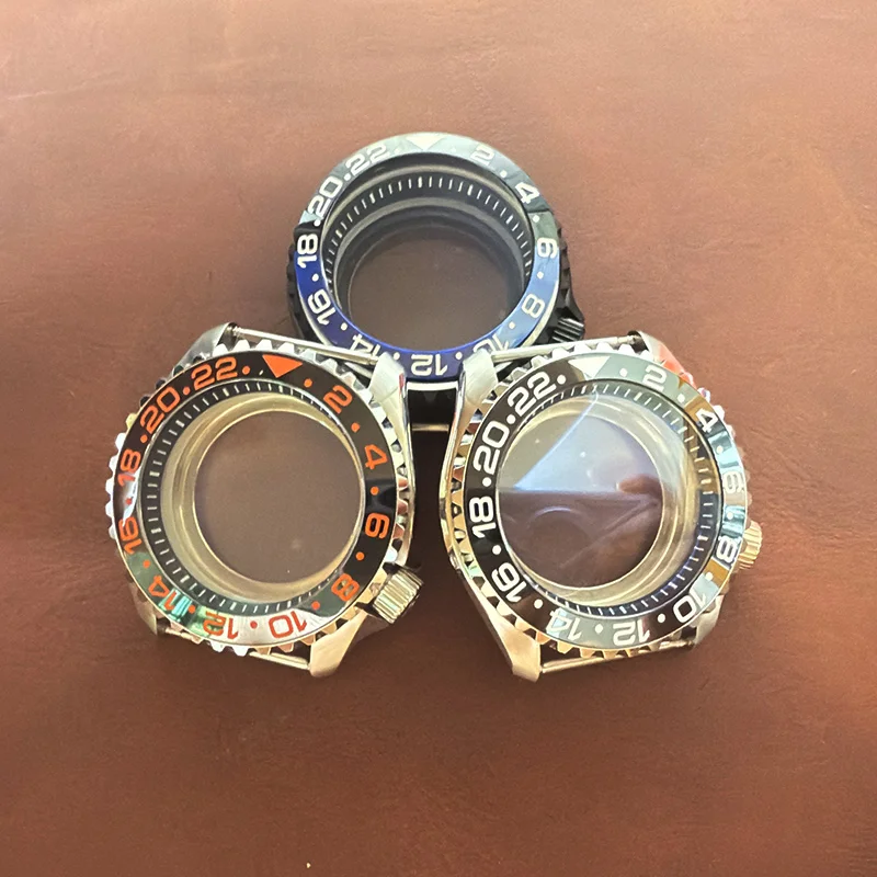 

Mod 42mm NH35 Case Bilayer Dome Sapphire Glass Fits NH36 4R35 7S26 Movement 28.5mm Dial With Bezel Insert Men Watch Cases Refit