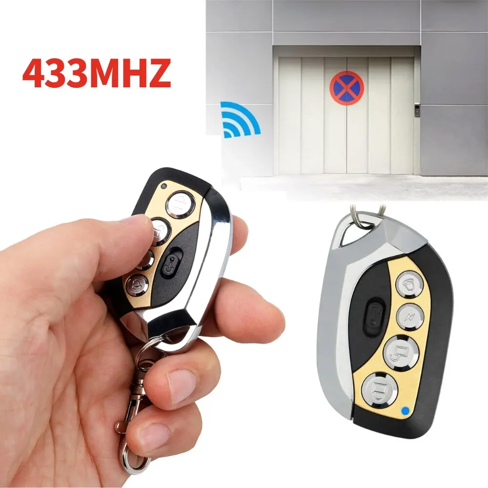 

433MHz Universal Remote Control Duplicator for Garage Door/Electric Curtain - Metal Keyfob Clone