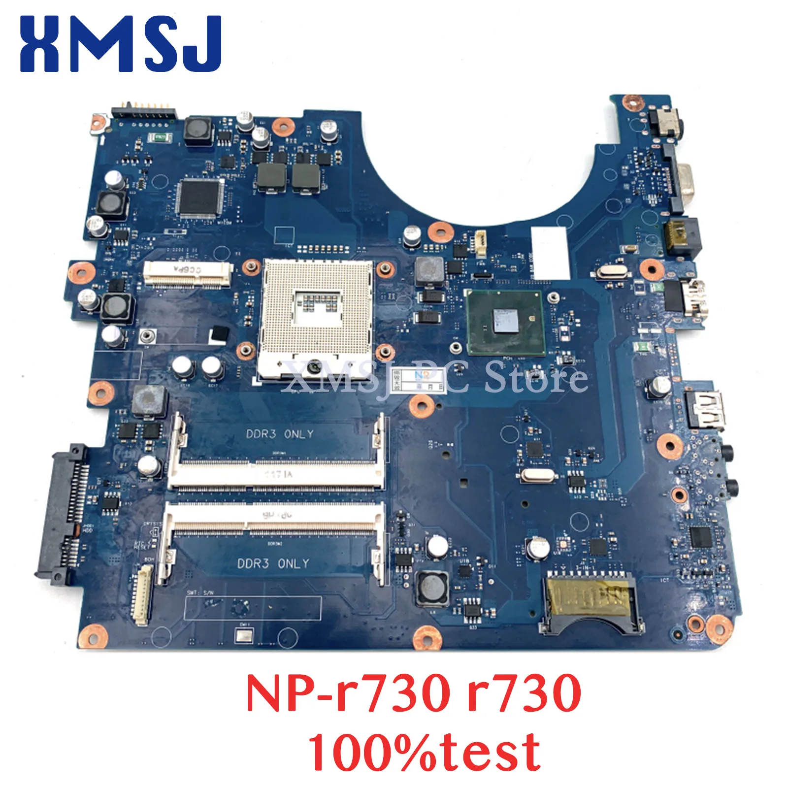 

XMSJ For Samsung NP-R730 R730 BA92-06381A BA41-01219A Laptop Motherboard BREMEN-C HM55 DDR3 Free CPU Main Board