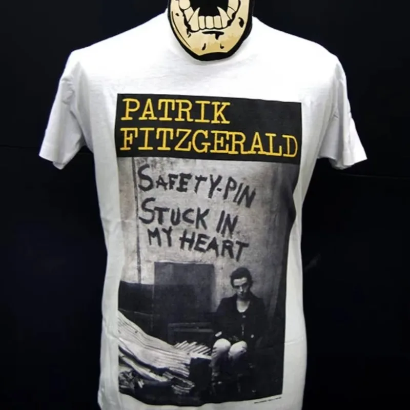 Camiseta Patrik Fitzgerald Safety Pin Stuck In My Heart personalizada, camisetas esportivas unissex, macias e respiráveis
