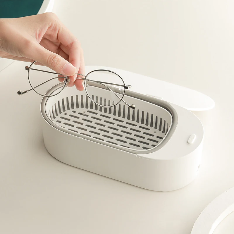 Limpiador ultrasónico portátil de alta frecuencia, vibración, baño, gafas, joyería, cepillos de maquillaje, máquina de limpieza sónica
