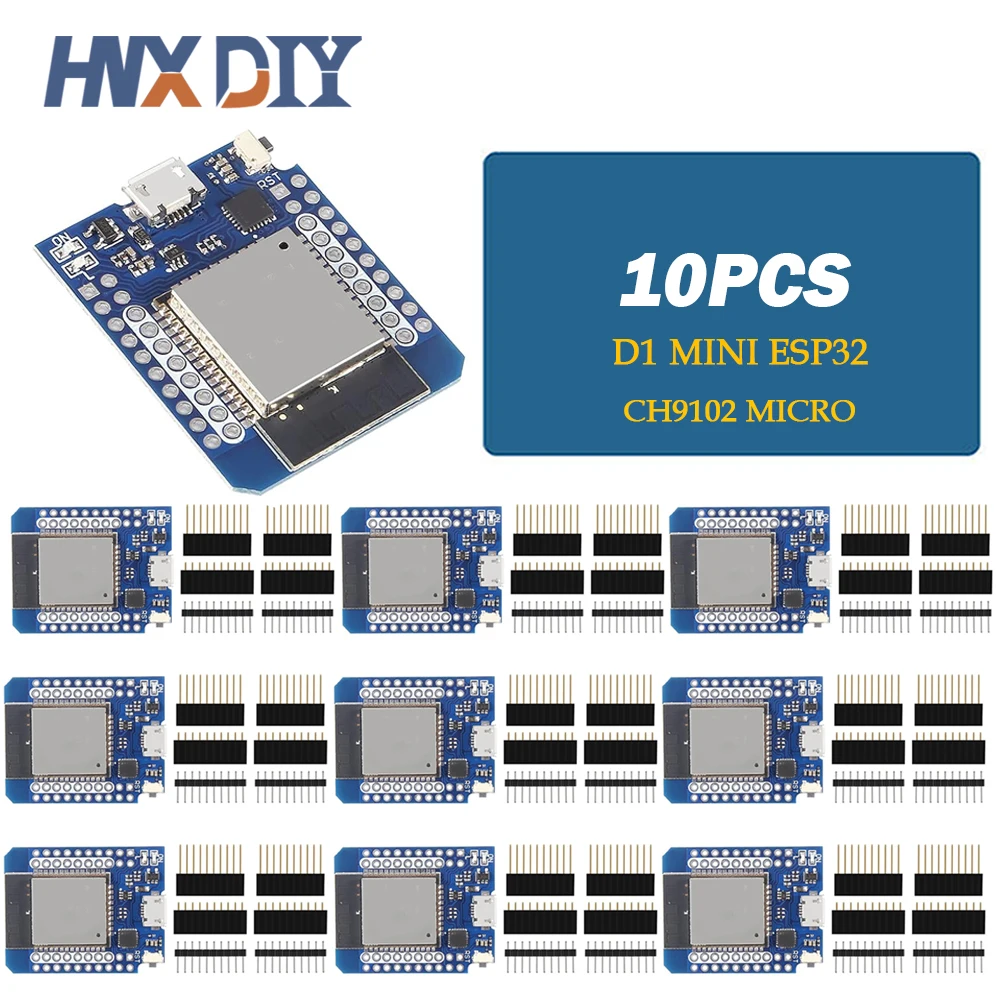 1/5/10PCS D1 MINI ESP32 WiFi + Bluetooth ESP-32 CH9102 Serielle Chip Internet Der Dinge Entwicklung Board TYPE-C/MICRO