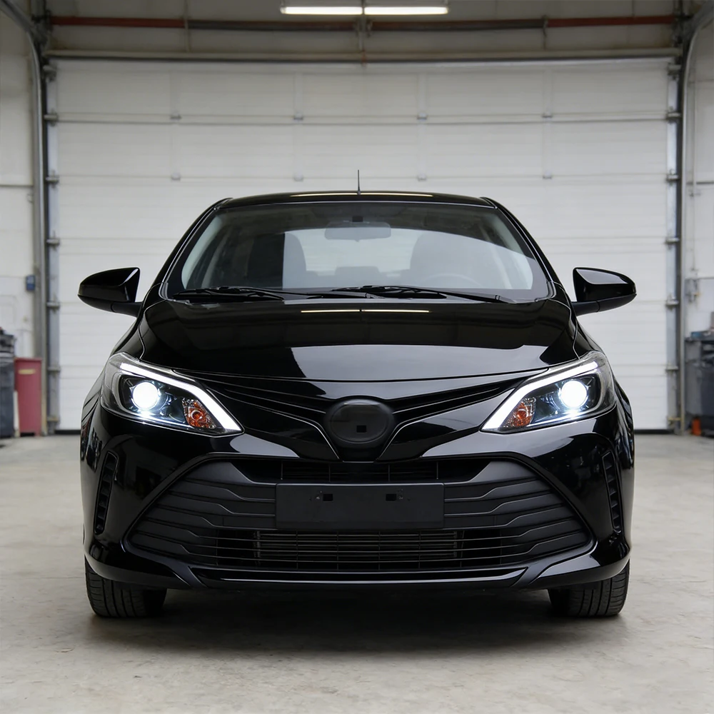 

Car Front lamps For TOYOTA Vios 2017-2019 LED Auto Headlights Assembly Upgrade Demon Eyes Style Plug and Play Accessories