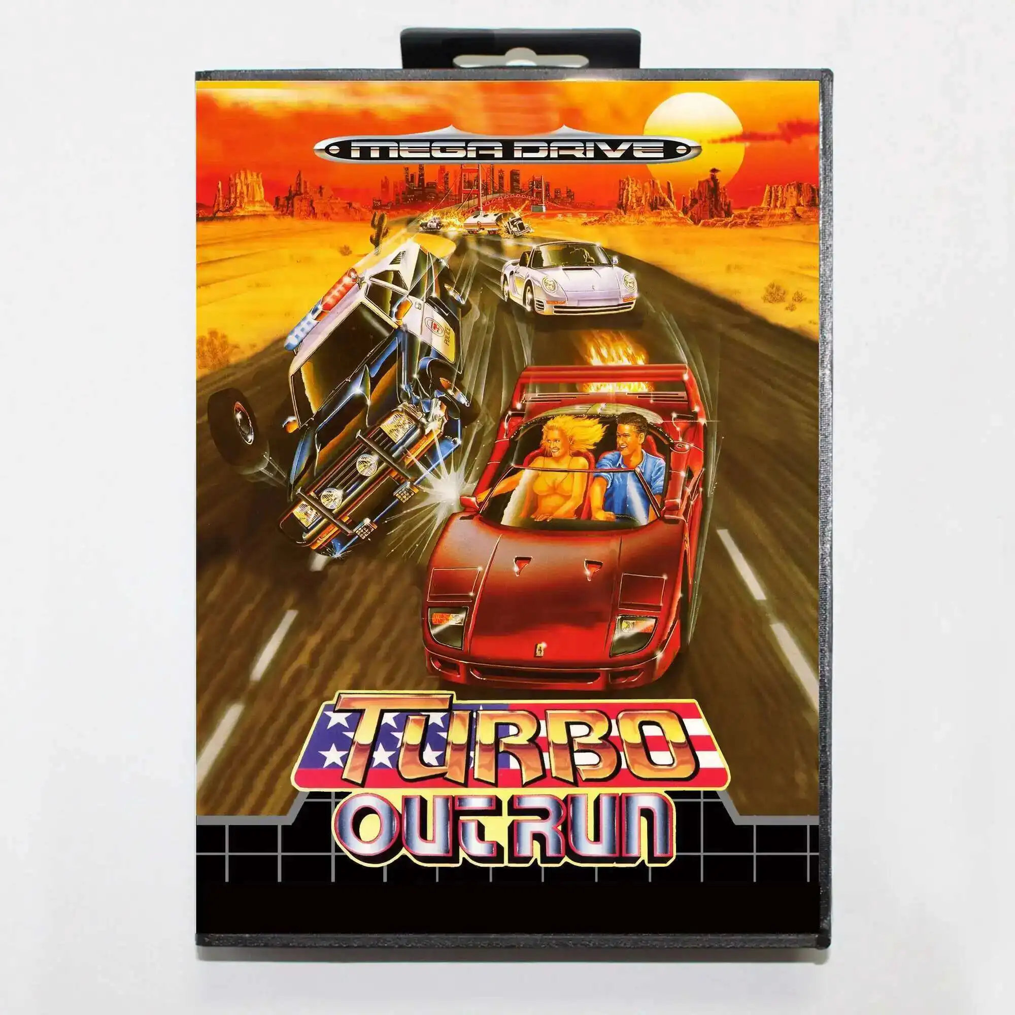

Turbo Outrun MD Game Card with EUR Box for 16 Bit Sega Megadrive Genesis system