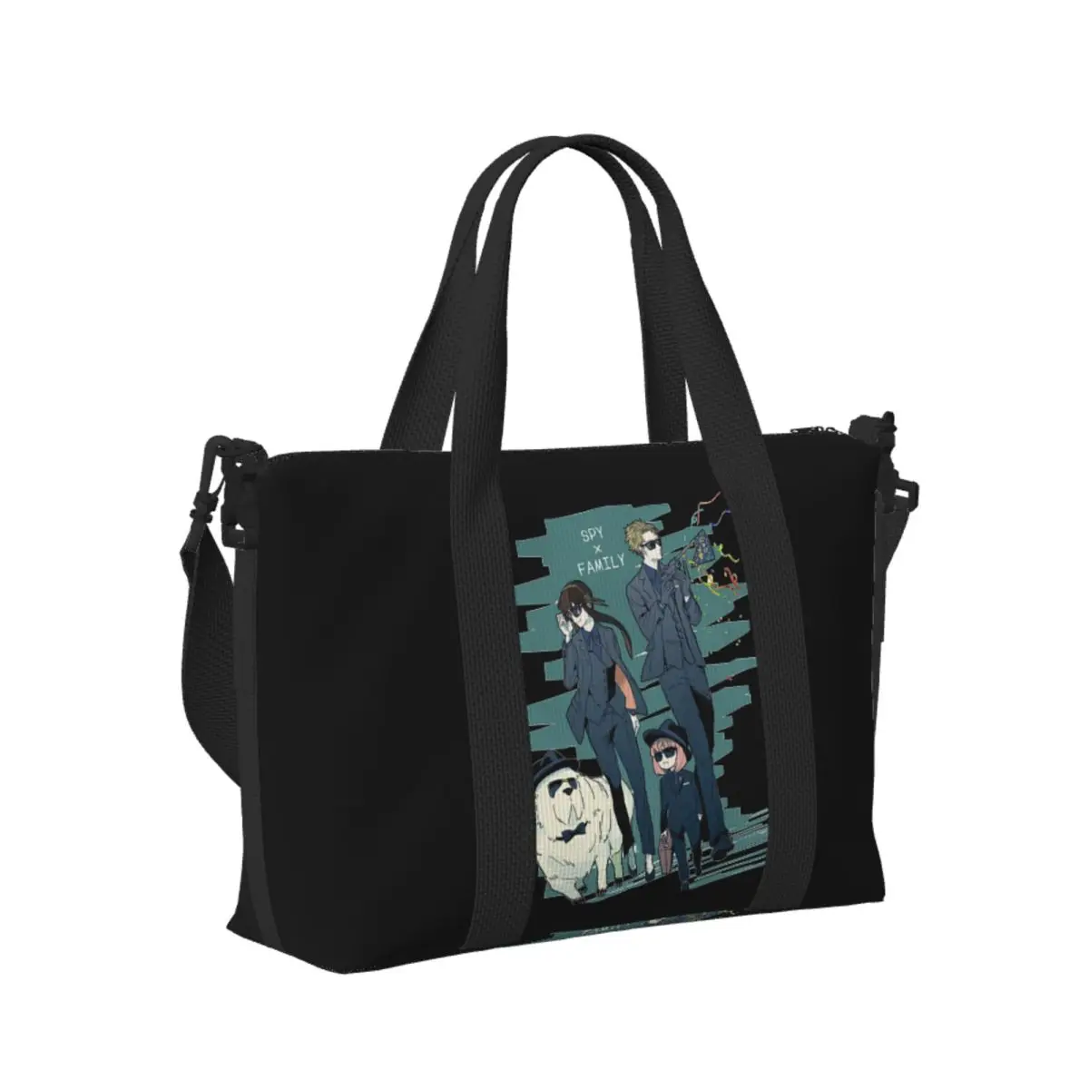 

Spy X Family Anya Yor Loid Forger Пляжная дорожная сумка Большая вместительная сумка-тоут для спортзала Спортивная женская дорожная сумка для покупок