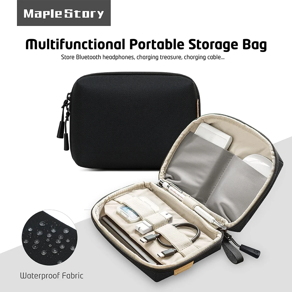 

Travel Electronics Organizer Cable Storage Bag Waterproof Digital Electronic Organizer For USB,Cable,Charger,earphone,Power Bank
