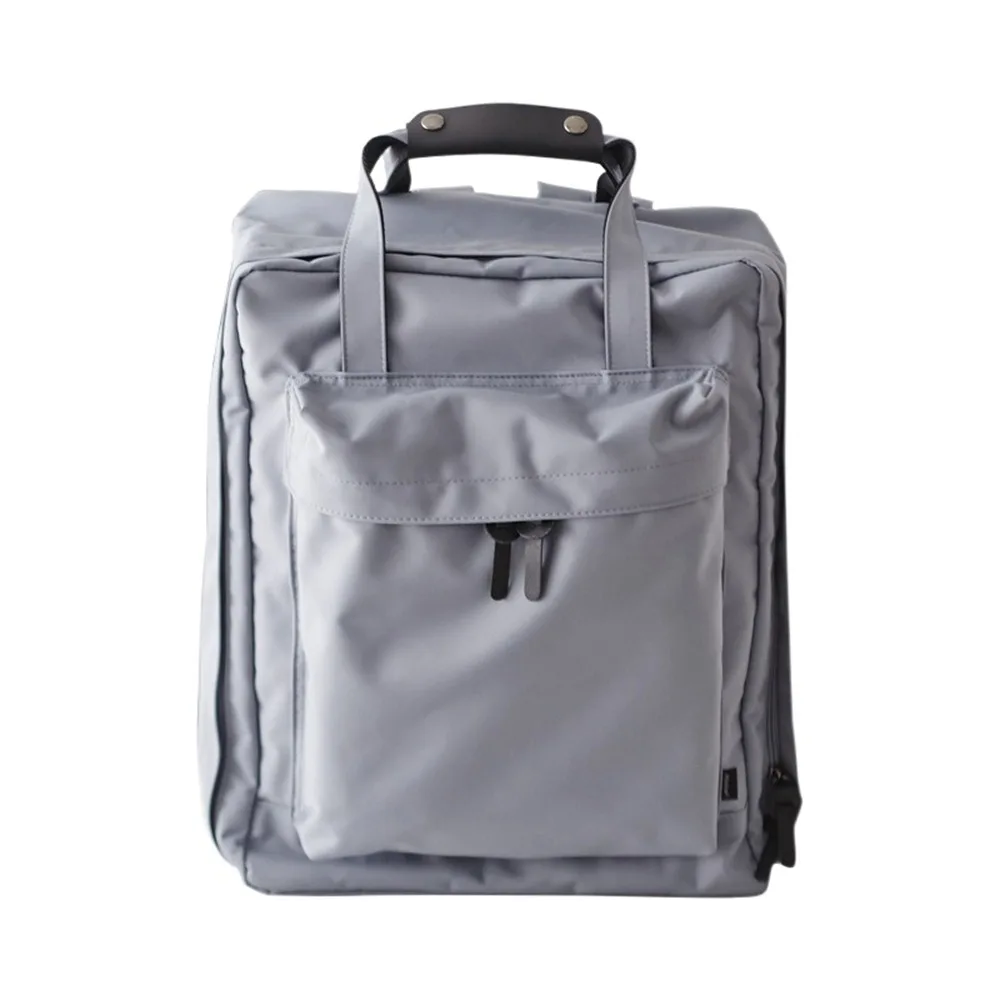 

Versatile Nylon Business Laptop Backpack Solid Color Waterproof Short Trip Bag Large Capacity Student Backpack for Travel