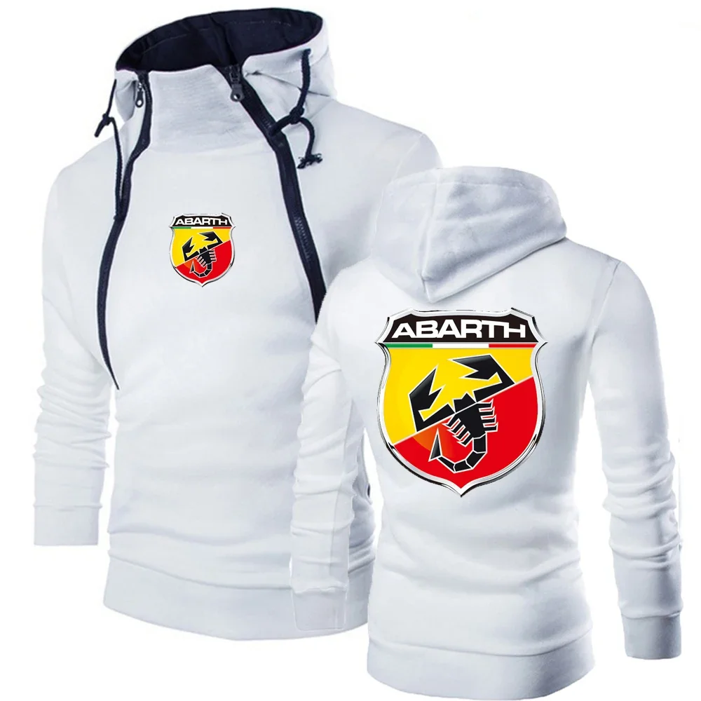 ABARTH-moletom com capuz confortável masculino, agasalho clássico, tops finos quentes, pulôver com capuz, lazer, novo, 2023