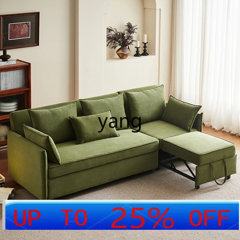 

LH sofa bed folding dual-purpose living room study straight row double telescopic pull-out bed