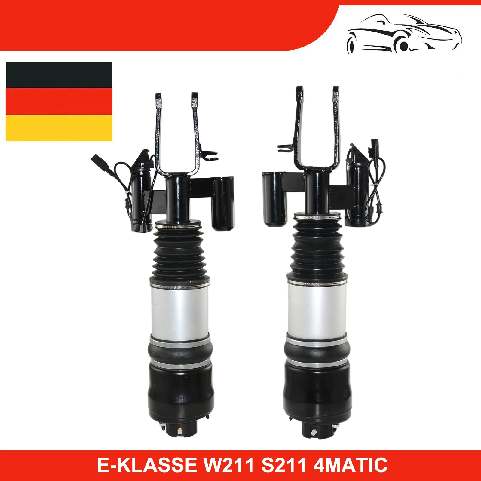 AP02 New Pair 4Matic Front Air Strut Shock Absorber For Mercedes-Benz W211 S211 E320 E350 E500 E550 2113209613,2113209513