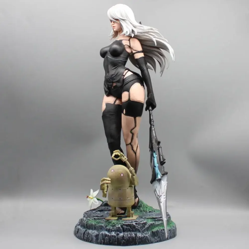 Play Arts Kai NieR:Automata 2, modelo de figura de acción, modelo de PVC móvil, edición Deluxe, tipo B, 2B, juguetes articulados, regalo, 50cm