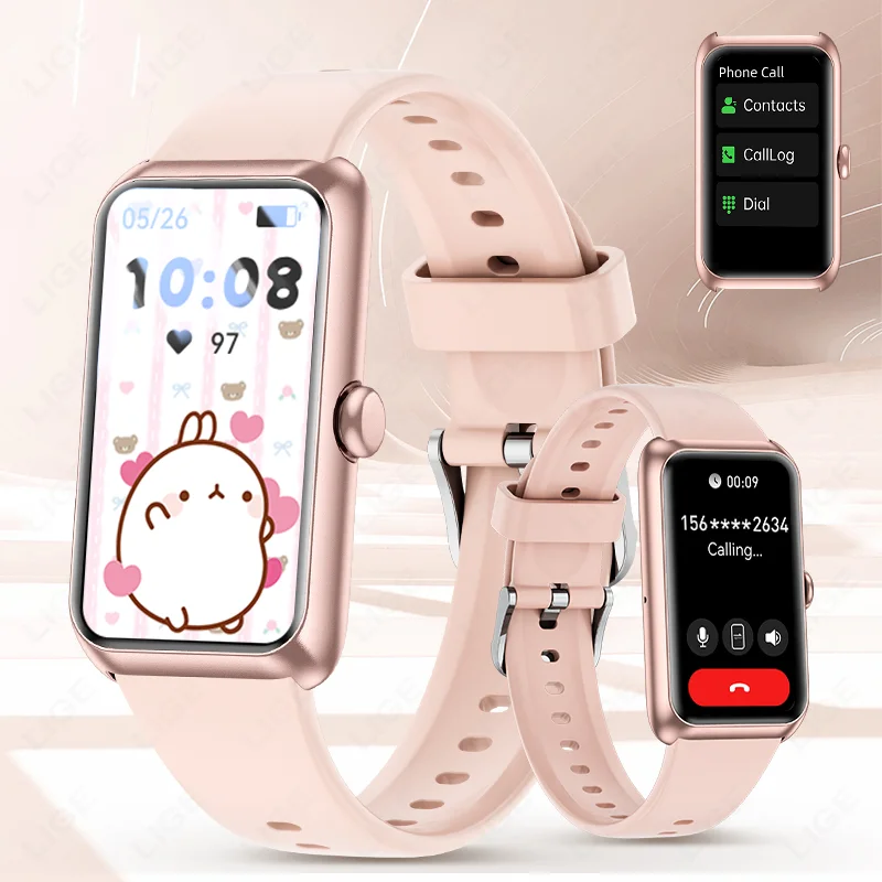 

LIGE Women Smart Band Men Watch 1.47 Inch Full Touch Heart Rate Sport Fitness Smartwatch New Call Reminder Ladies Bracelet 2025