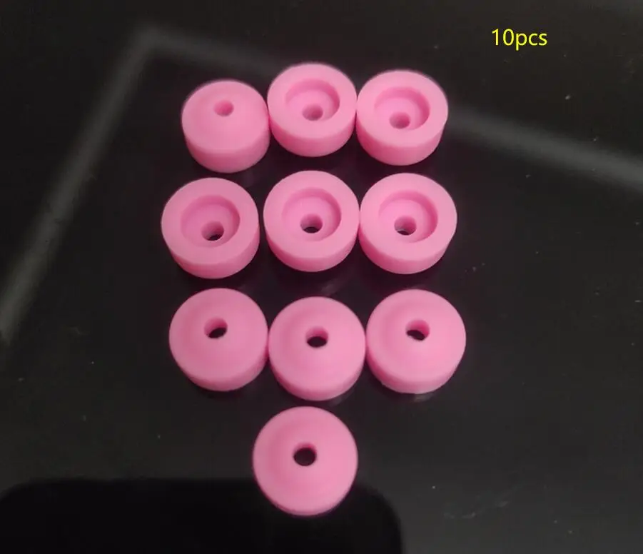 5/10/20/50 stuks nagelboor plastic bescherming roze doppen gebruikt op 3/32" nagelboren elektrische accessoires nagelgereedschap voorkomen stof