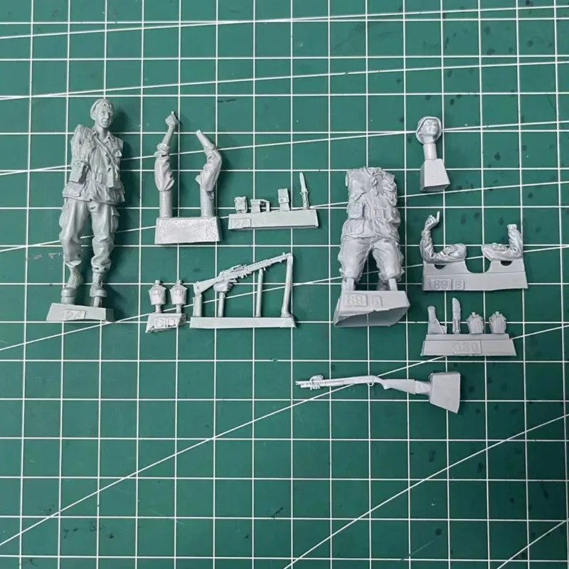 1/35  Vietnam War Us Army 2 People Resin Figure Model Kit History Military Hobby Miniature Unassembled Unpainted Diorama 356 Toy