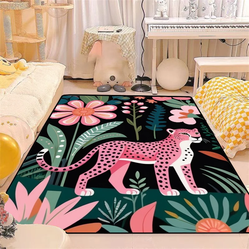 

Популярный коврик с мультяшным тигром, коврики с мультяшным тигром для спальни, гостиной, украшение для дома, коврик в художественном стиле