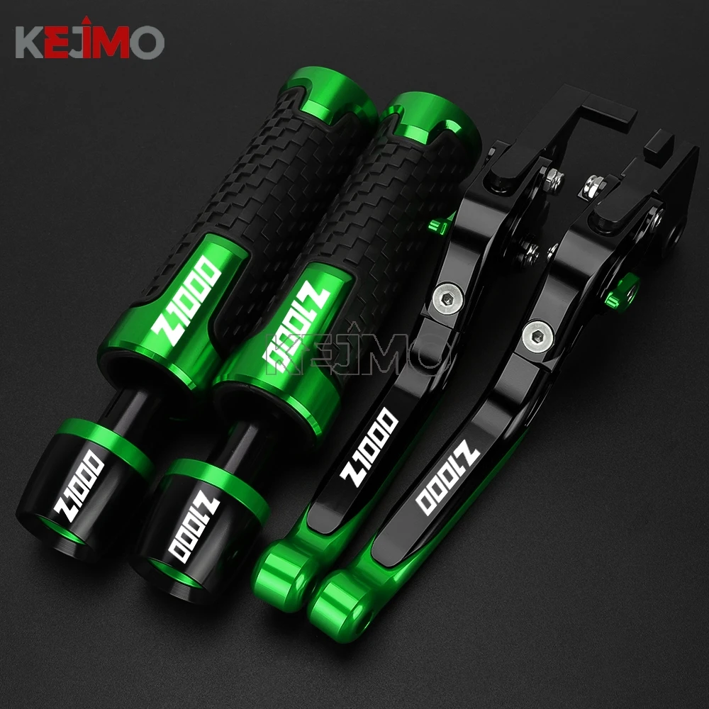 

Accessories Motor Folding Adjustable Brake Clutch Levers Handlebar Ends Grip For Kawasaki Z1000 Z1000R/SX NINJA 1000 2017 - 2016