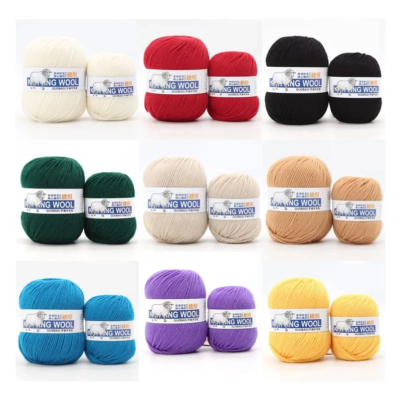50 g/kulka 100% przędza wełniana czysta merino gruba nić do ręcznego robienia na drutach szalik sweter DIY lalka tkany materiał